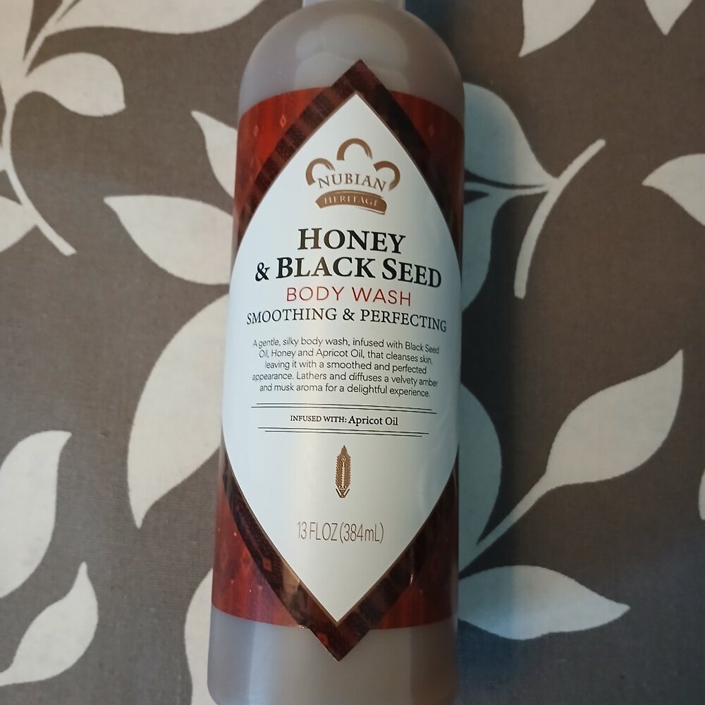 Nubian Heritage Honey and Blackseed Oil Body Wash for Men or Women